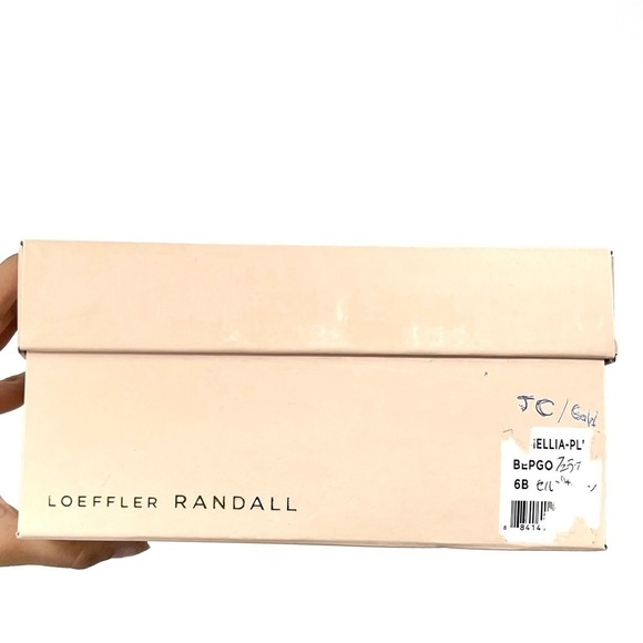 Loeffler Randall Camellia Sunset Bow Sandal Block Heel Peep Toe Stripe Sandal - Picture 11 of 14